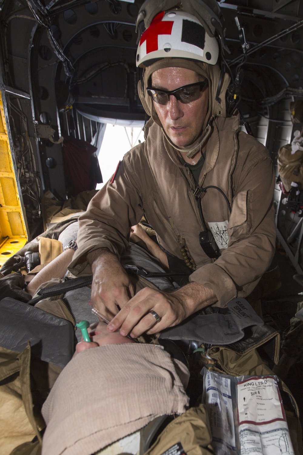 Navy, Marine team works together to hone life-saving skills in the sky