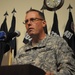 85th Support Command new commander gives remarks during assumption of command ceremony