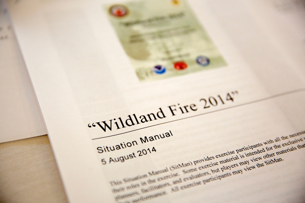 Officials mitigate wildfire in tabletop exercise scenario