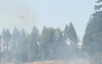 Multiple agencies work to contain JBLM wildfire