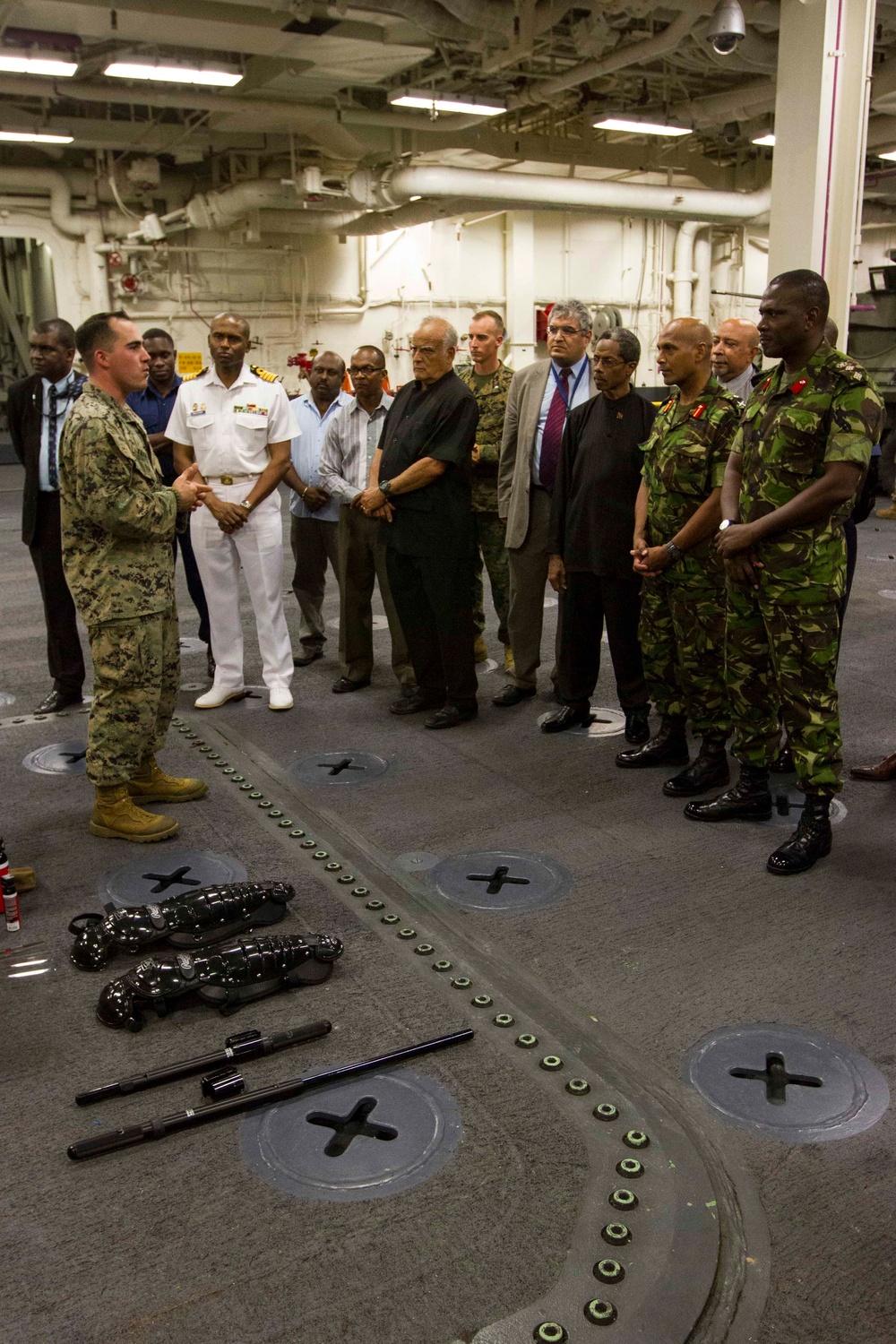 Trinidad distinguished guests visit USS America