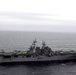 Future USS America sails through the Atlantic Ocean
