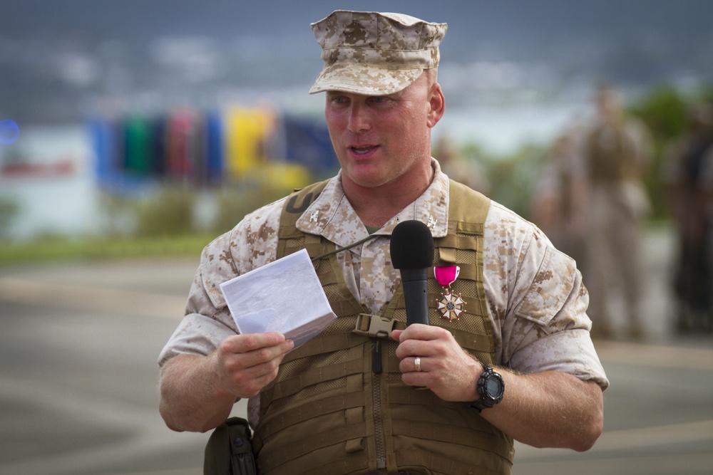 Marine Corps Base Hawaii (MCBH) Change of Command Ceremony 2014