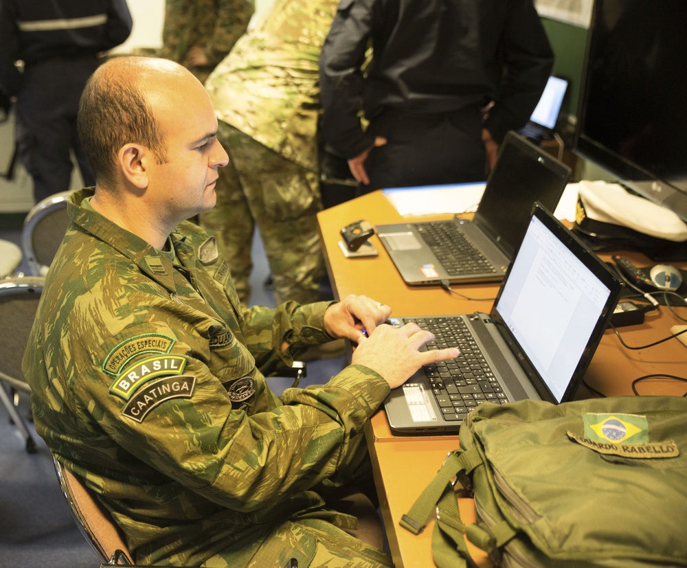 Partner Nations Attend Brief Aboard Chilean Naval Ship During Partnership of the Americas 2014