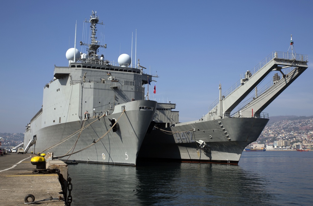 Partner Nations Attend Brief Aboard Chilean Naval Ship During Partnership of the Americas 2014