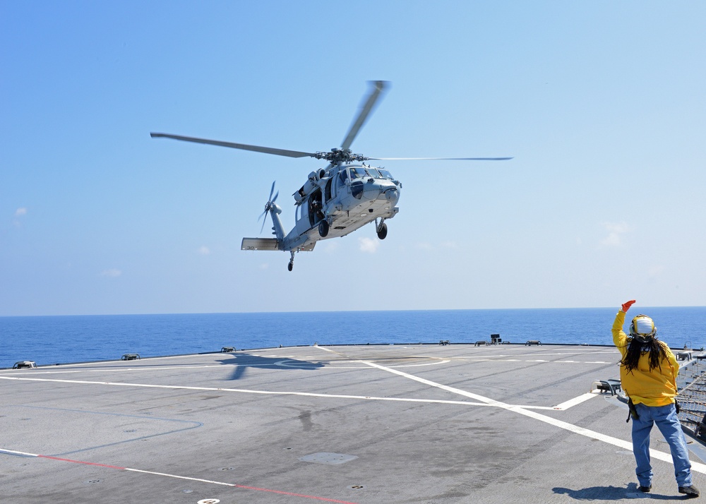 DVIDS - Images - USS Mount Whitney flight deck operations [Image 2 of 2]