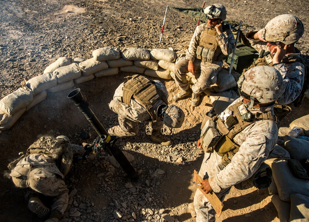 Mortarmen Fire for Effect at Yuma’s Training Ranges