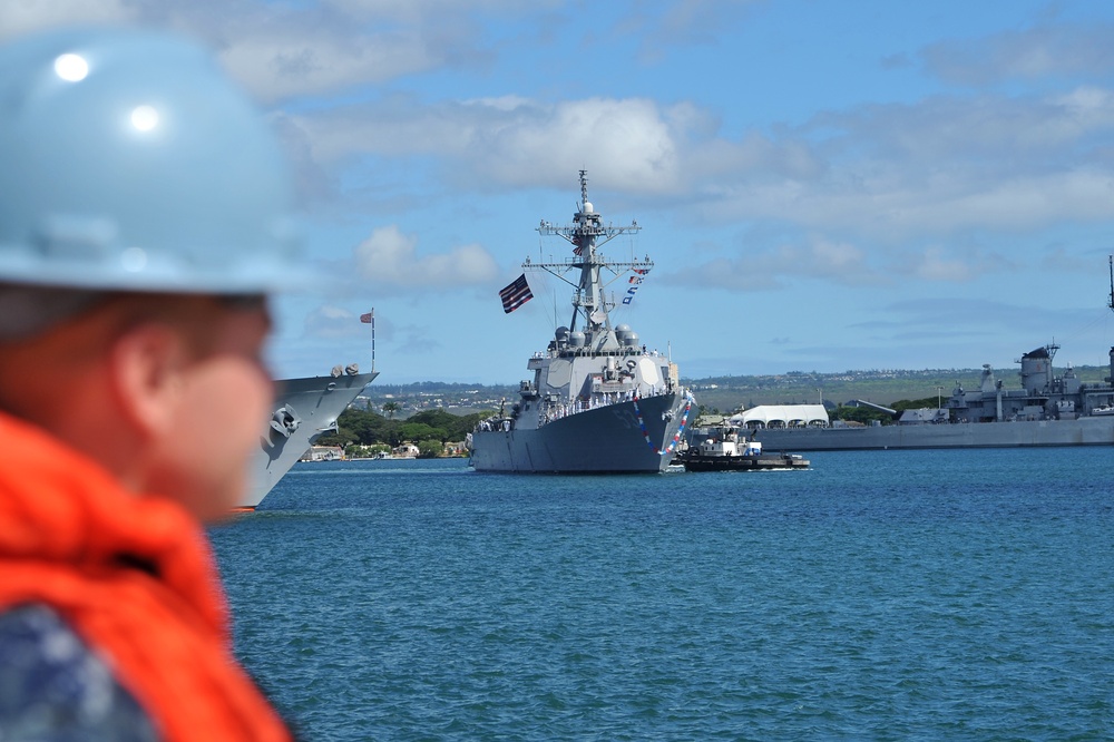 USS John Paul Jones arrives at New Homeport Pearl Harbor