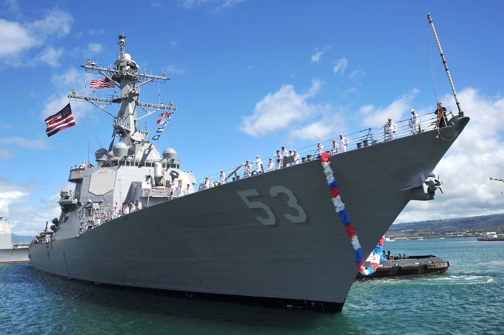 USS John Paul Jones arrives at New Homeport Pearl Harbor