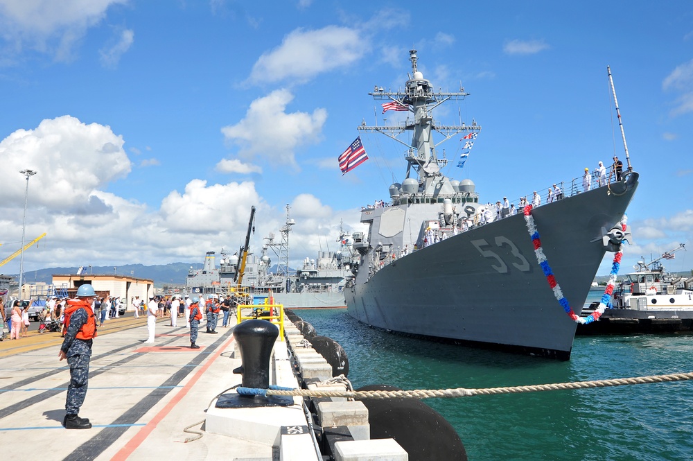USS John Paul Jones arrives at New Homeport Pearl Harbor