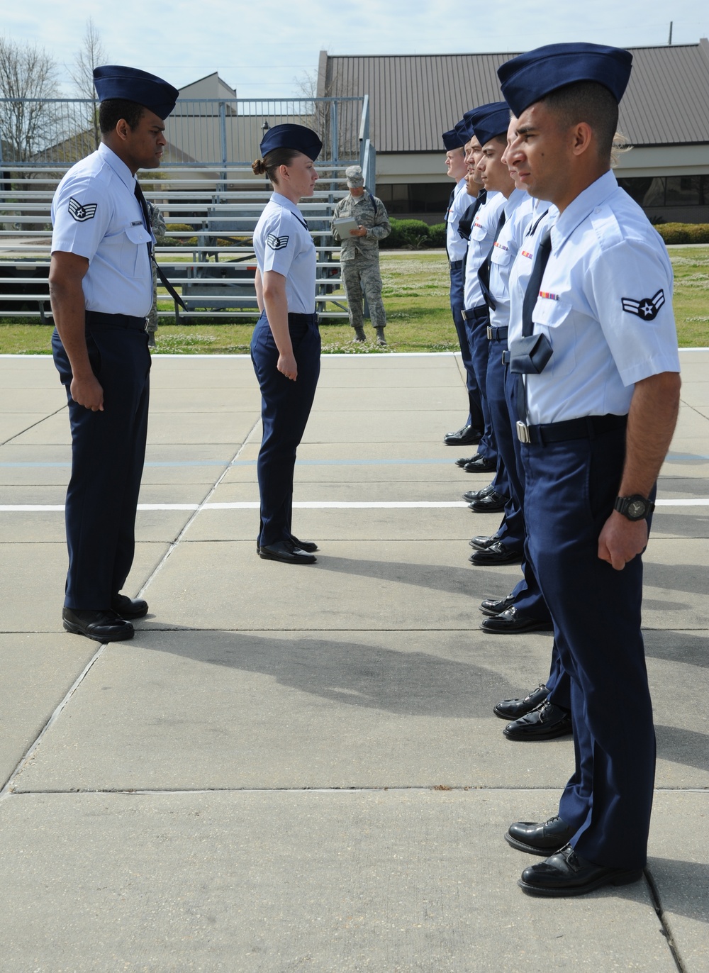 Open ranks inspection