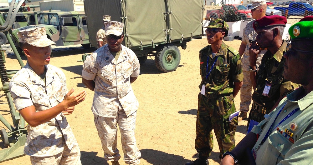 African officers visit Marines in Twentynine Palms