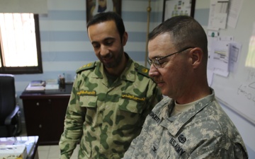 108th Sustainment Brigade command team meets with Kuwait National Guard counterpart