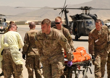 Bagram medics respond to mass casualty incident