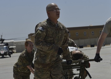 Bagram medics respond to mass casualty incident