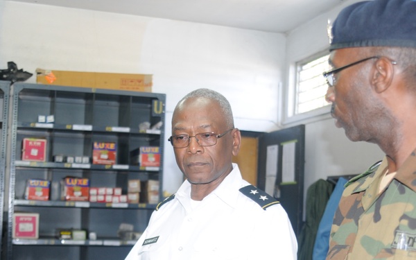 Commanding General of the District of Columbia National Guard, Major General Errol R. Schwartz visits Jamaica Defense Force Headquarters in Kingston, Jamaica