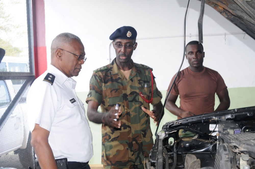 Commanding General of the District of Columbia National Guard, Major General Errol R. Schwartz visits Jamaica Defense Force Headquarters in Kingston, Jamaica