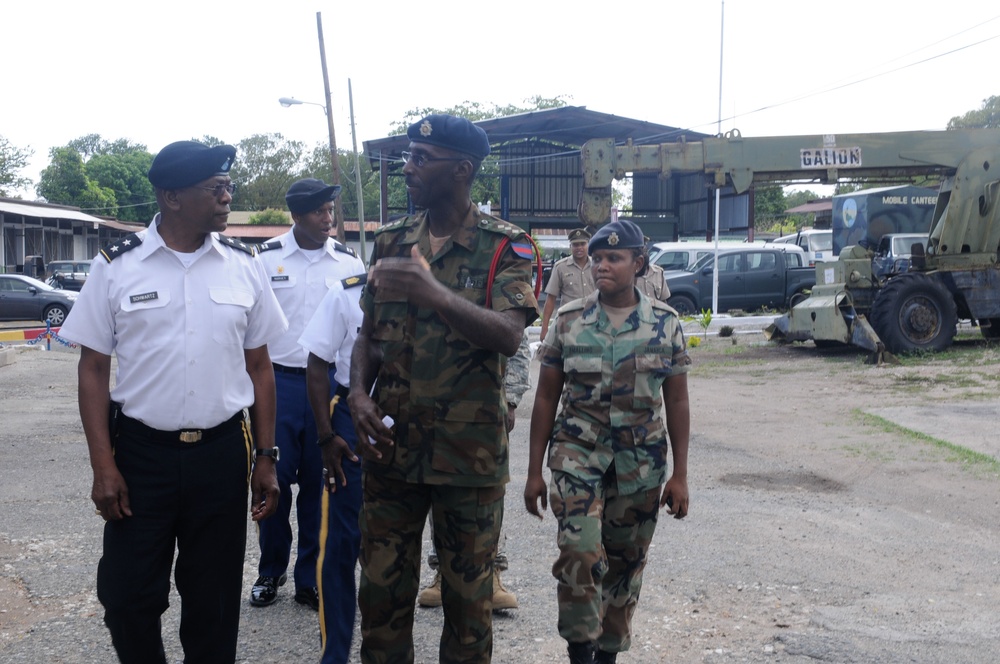 Commanding General of the District of Columbia National Guard, Major General Errol R. Schwartz visits Jamaica Defense Force Headquarters in Kingston, Jamaica