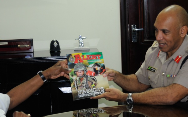 Commanding General of the District of Columbia National Guard, Major General Errol R. Schwartz visits Jamaica Defense Force Headquarters in Kingston, Jamaica