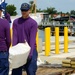 Coast Guard Cutter Paul Clark offloads an estimated 900 pounds of marijuana worth an estimated wholesale value of nearly $800,000