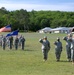 Michigan Gov. Rick Snyder performs pass in review of Michigan National Guard troops