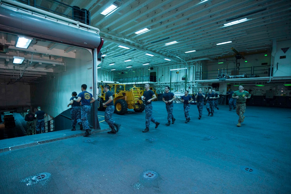 SPMAGTF-South teaches MCMAP aboard USS America