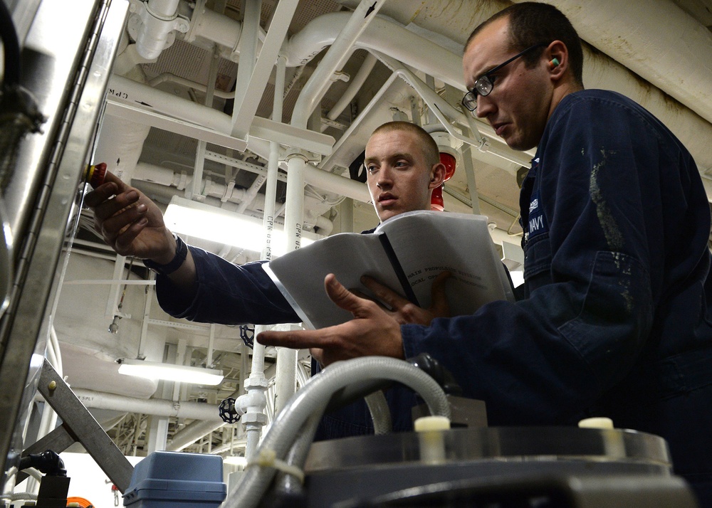 USS America machinery room operations