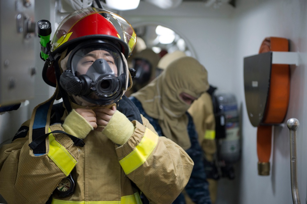 USS America general quarters