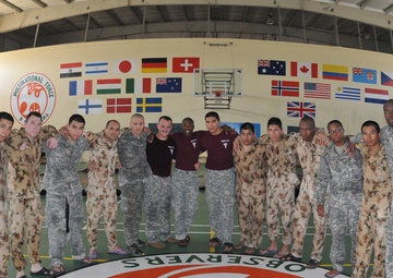 US Soldiers train multinational force in Modern Army Combatives