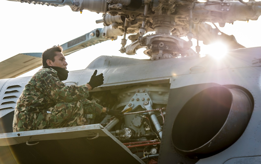 A Mexican Navy Sailor prepares navigational charts aboard ARM Usumacinta during a training evolution as part of Partnership of the Americas (POA) 2014