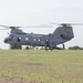 Reserve Marines from 1st Battalion, 23rd Marines practice on/off drills on CH46 Sea Knight Helicopter