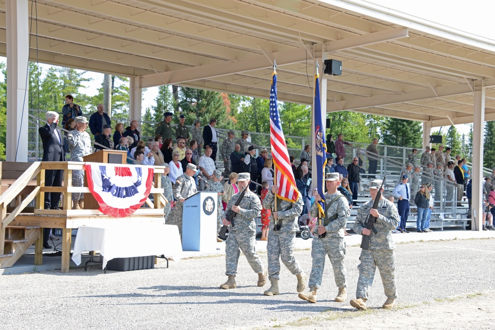 Michigan governor and adjutant general conduct Pass in Review