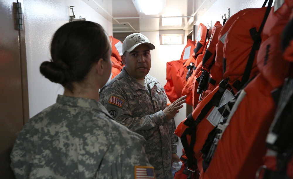 Joint Task Force Civil Support assists 7th Sustainment Brigade in a Joint Logistics Over the Shore training exercise