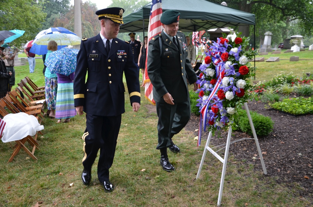 Benjamin Harrison Presidential Wreath Laying Ceremony emphasizes Civil War service