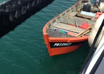 Coast Guard, cargo vessel Sea Pearl rescue two fishermen 48 miles northwest of Puerto Rico