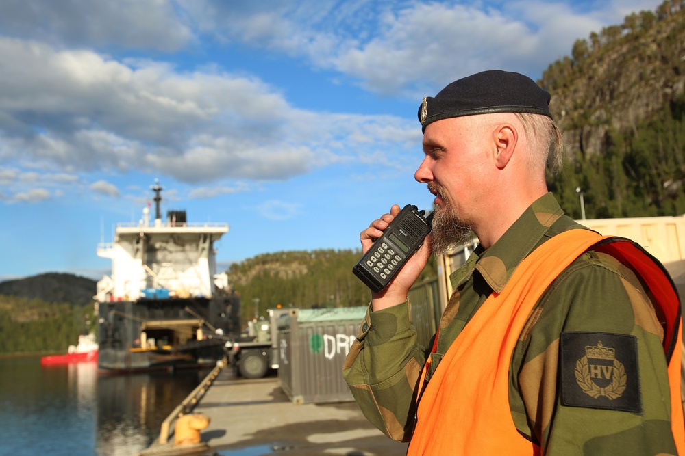Norwegian Home Guard Supporting Single Ship Offload