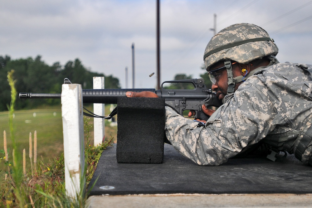 Army Reserve soldiers conduct individual weapons qualification at Fort McCoy