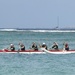Wounded Warriors paddle as team during Dukes Oceanfest Canoe Regatta