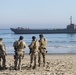 Chilean landing craft approaches Marines who await debarkation of those aboard August 17, 2014