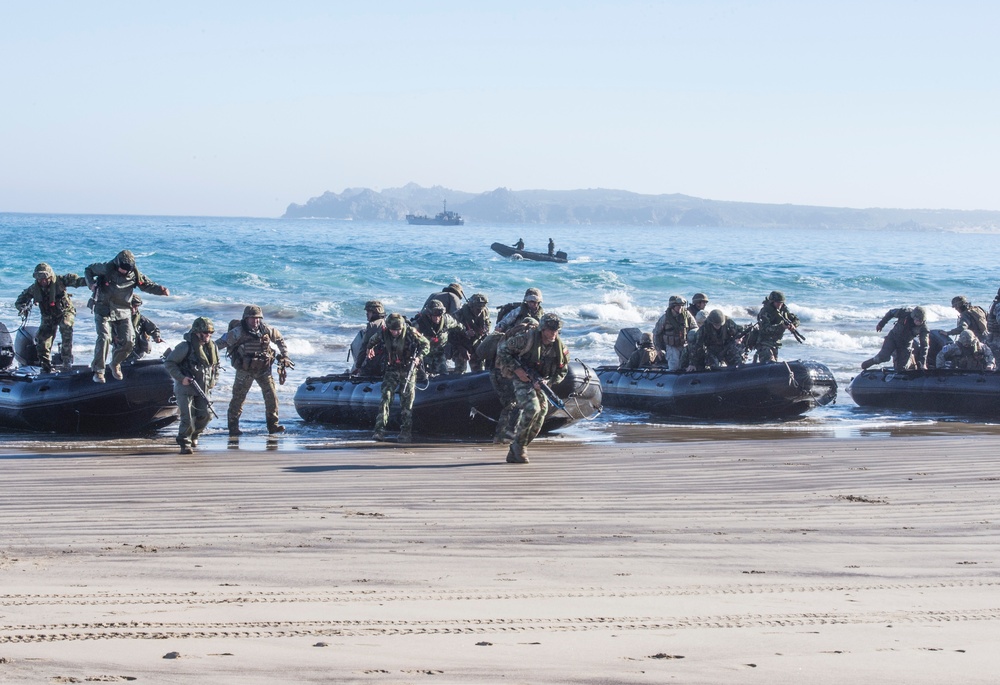 DVIDS - Images - Marines rush the beach during a training evolution as ...