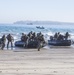 Marines rush the beach during a training evolution as part of Partnership of the Americas 2014