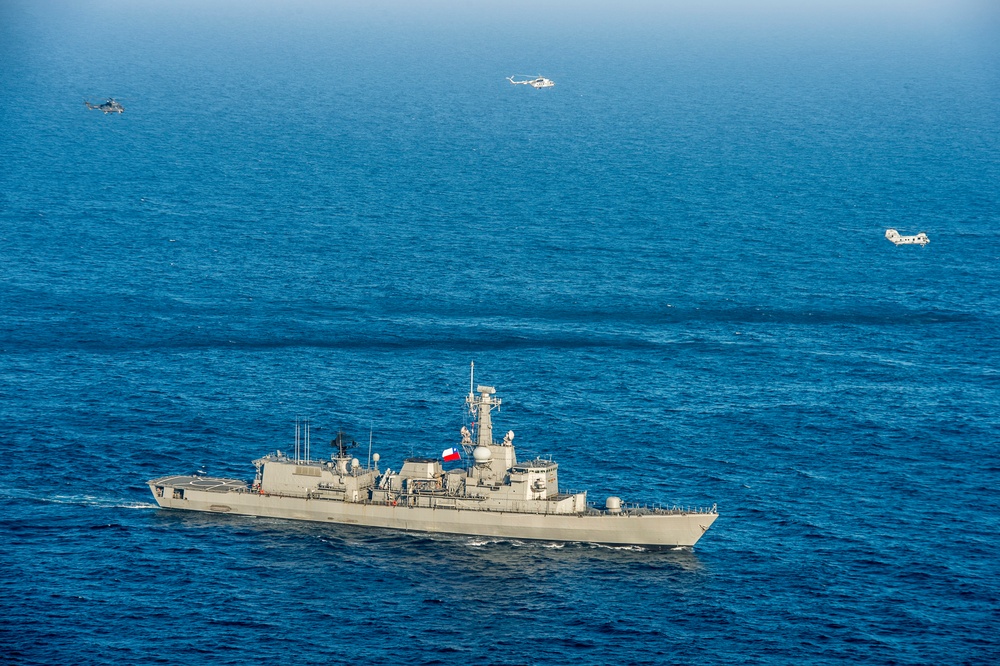 Partner nations sailing together