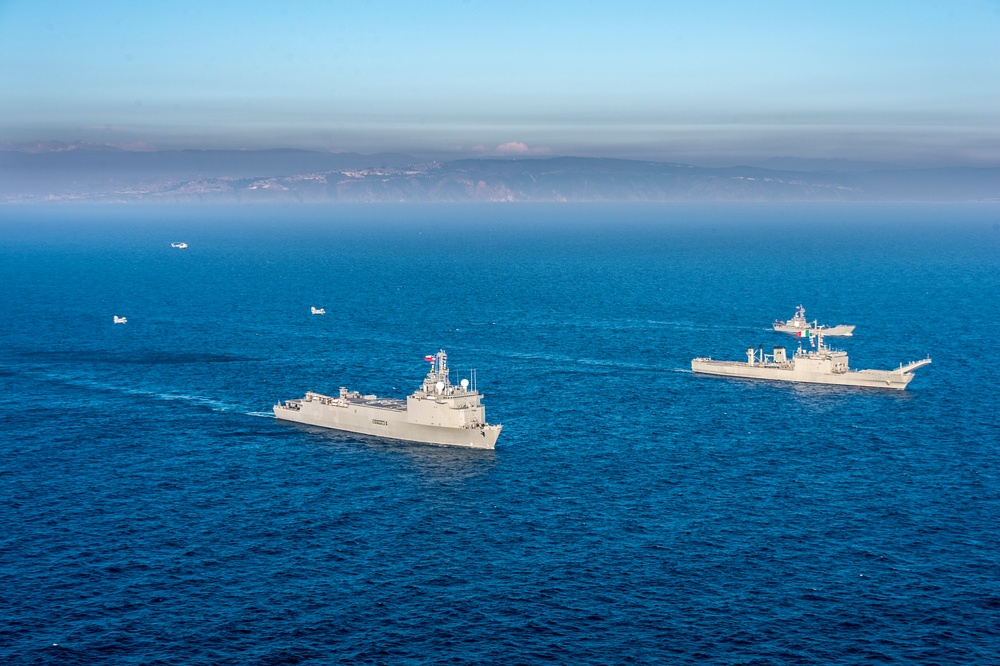 Partner nations sailing together