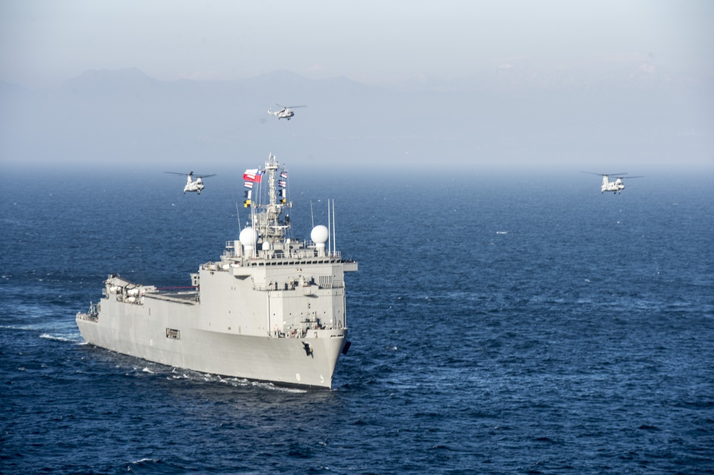 Partner nations sailing together