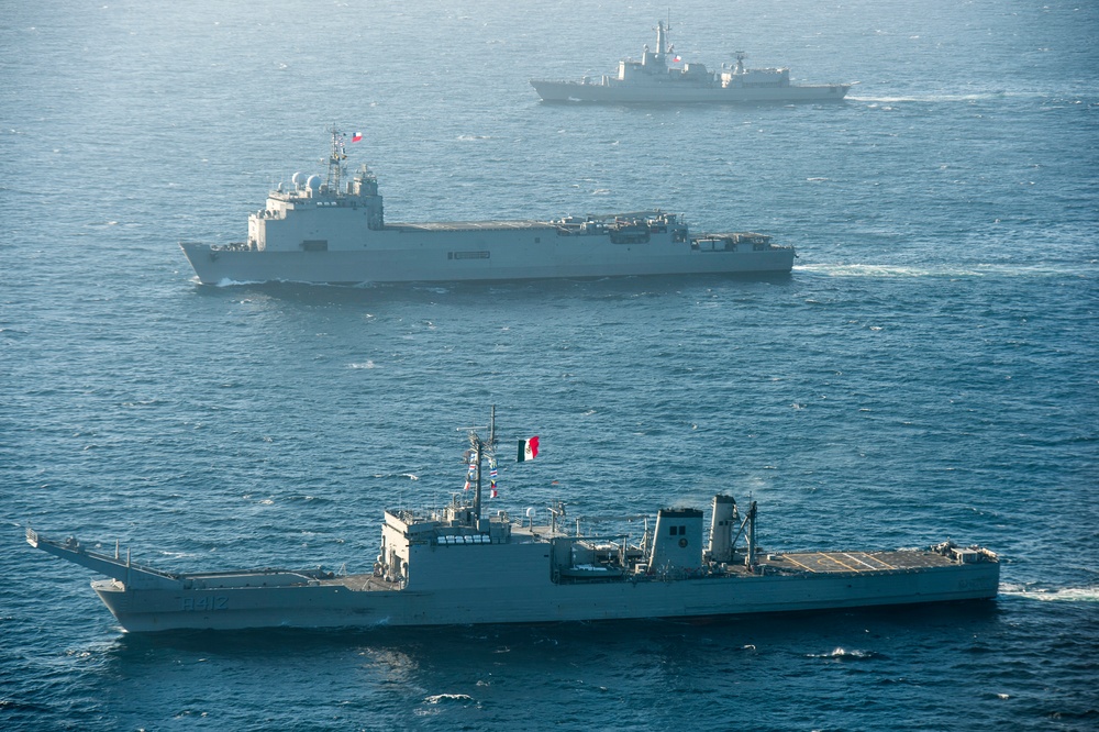 Partner nations sailing together