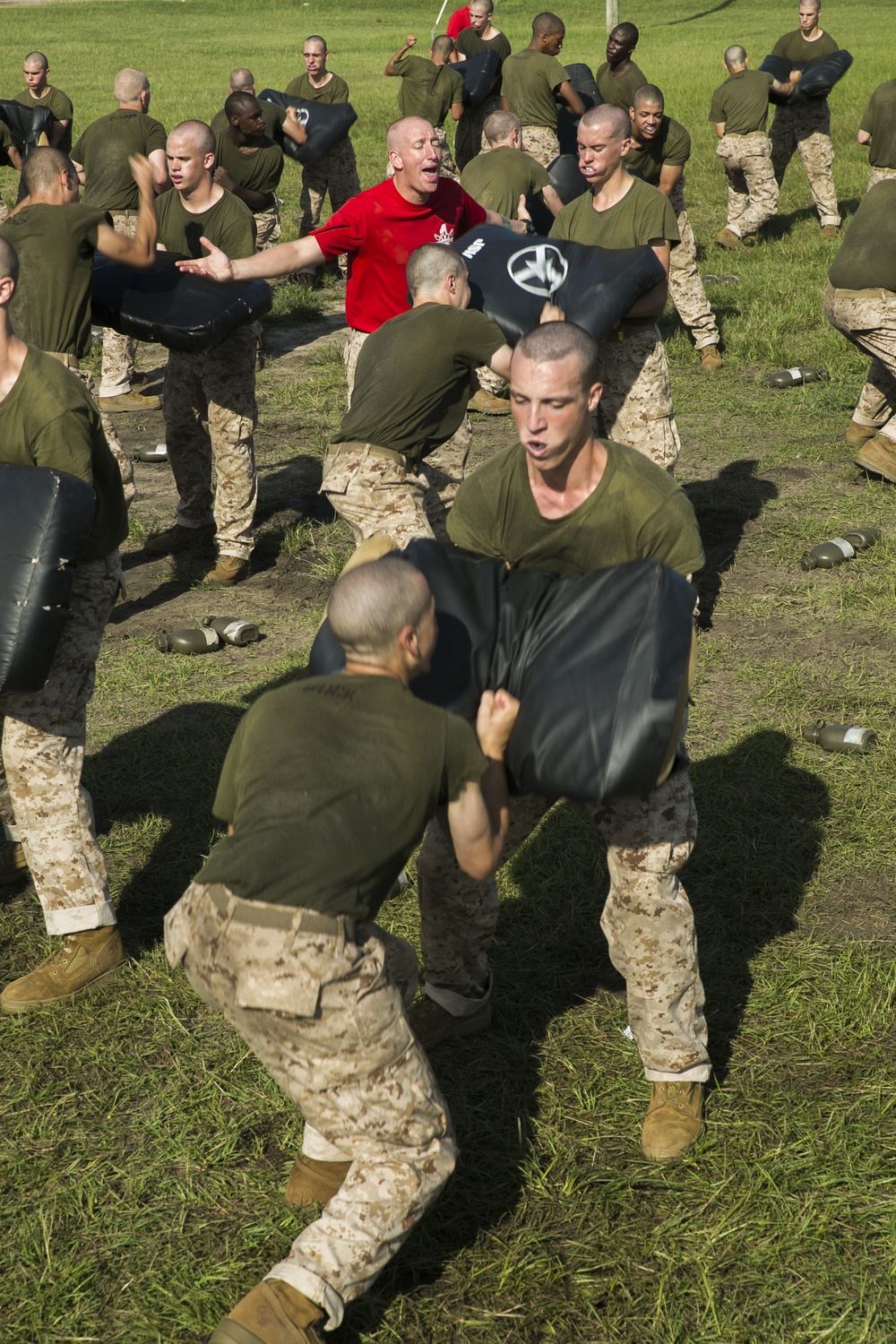 Marine recruits build self-confidence during martial arts training on Parris Island