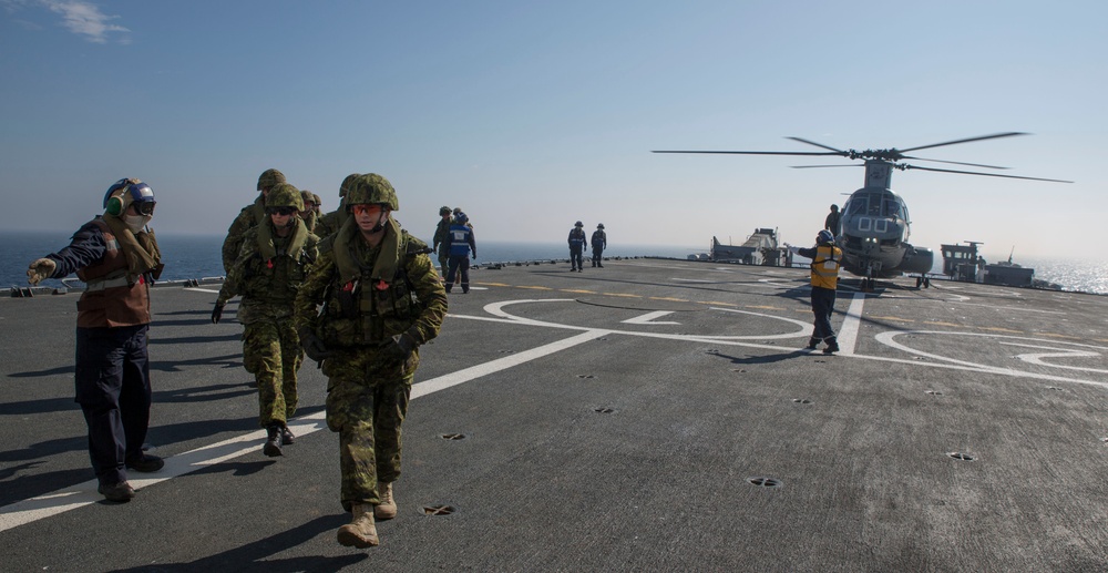 US Marines Board Chilean Naval Ship In Support Of POA 2014