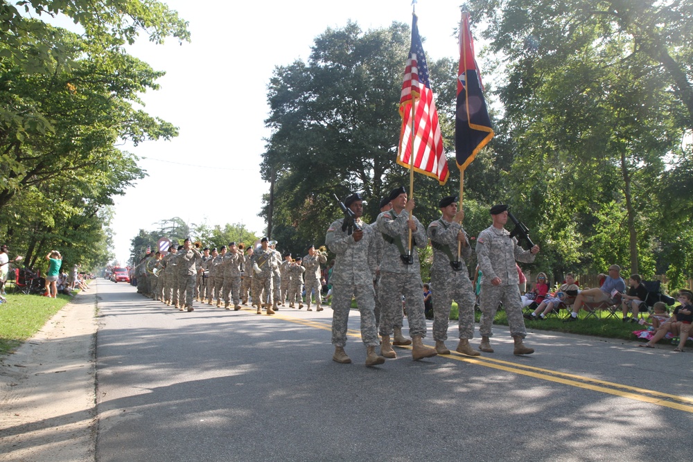 Vanguard Brigade, 3rd ID Band march in 25th Annual Brooklet Peanut Festival