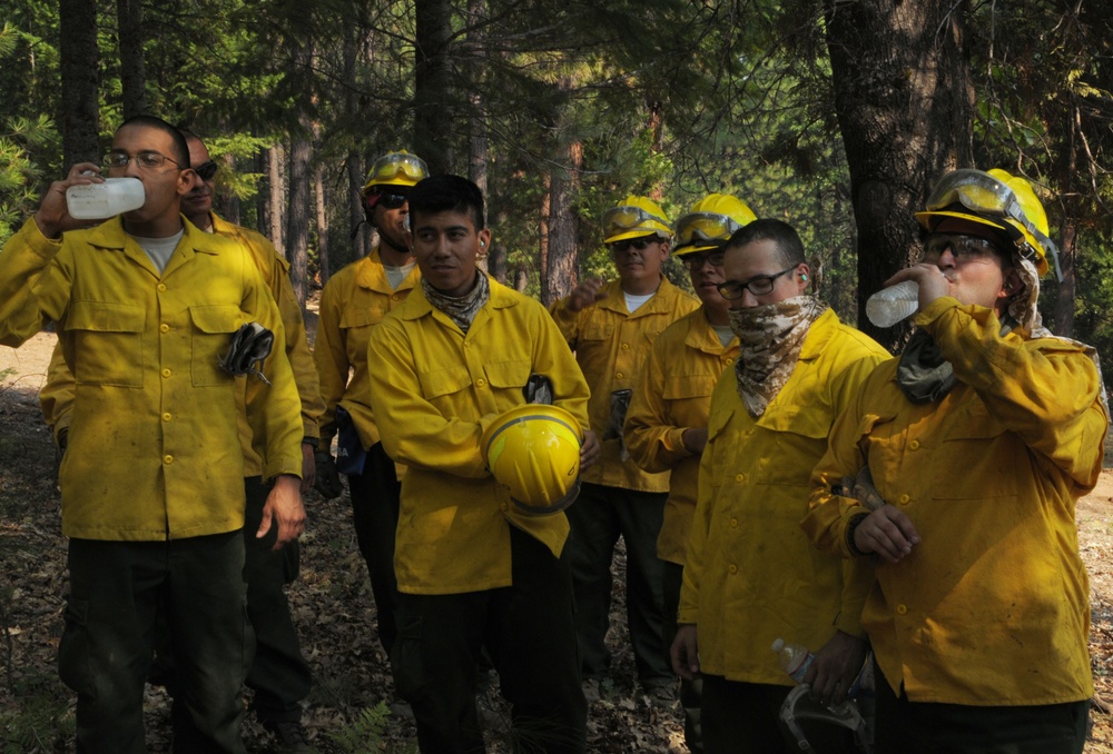 A day in the life of a Cal Guard wildfire fighter