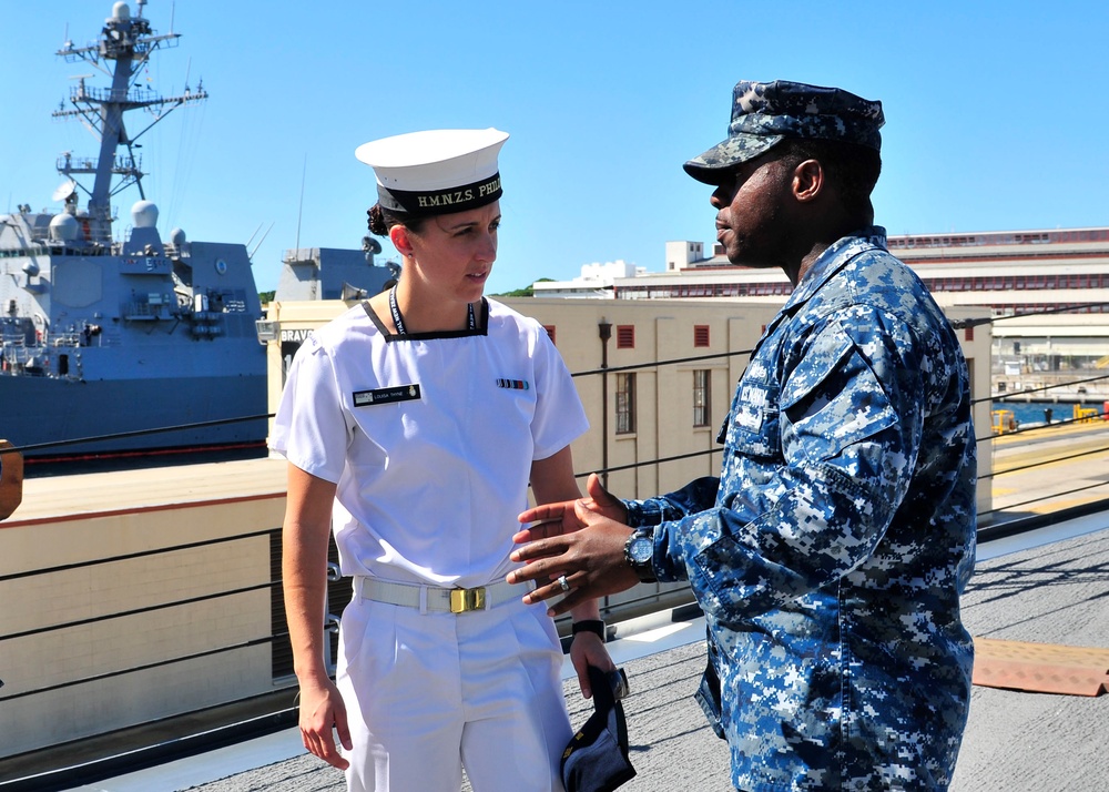 New Zealand Sailor of the Year tours USS Hopper